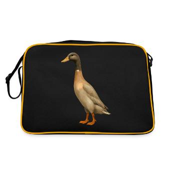 Canard indien élevage Canard mignon Canard canard - Sac Retro - noir/or - Dos