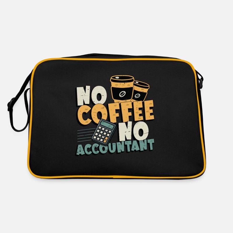 Comptable Pas de café Pas de comptabilité Amateur de café Sac Retro