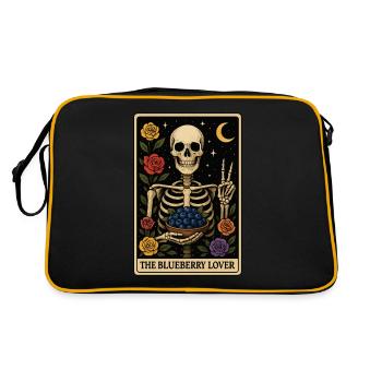 Heidelbeere Tarot - Retro Tasche - Schwarz/Gold - Hinten