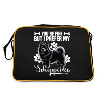 Es Geht Dir Gut, Aber Ich Bevorzuge Meine - Retro Tasche - Schwarz/Gold - Hinten