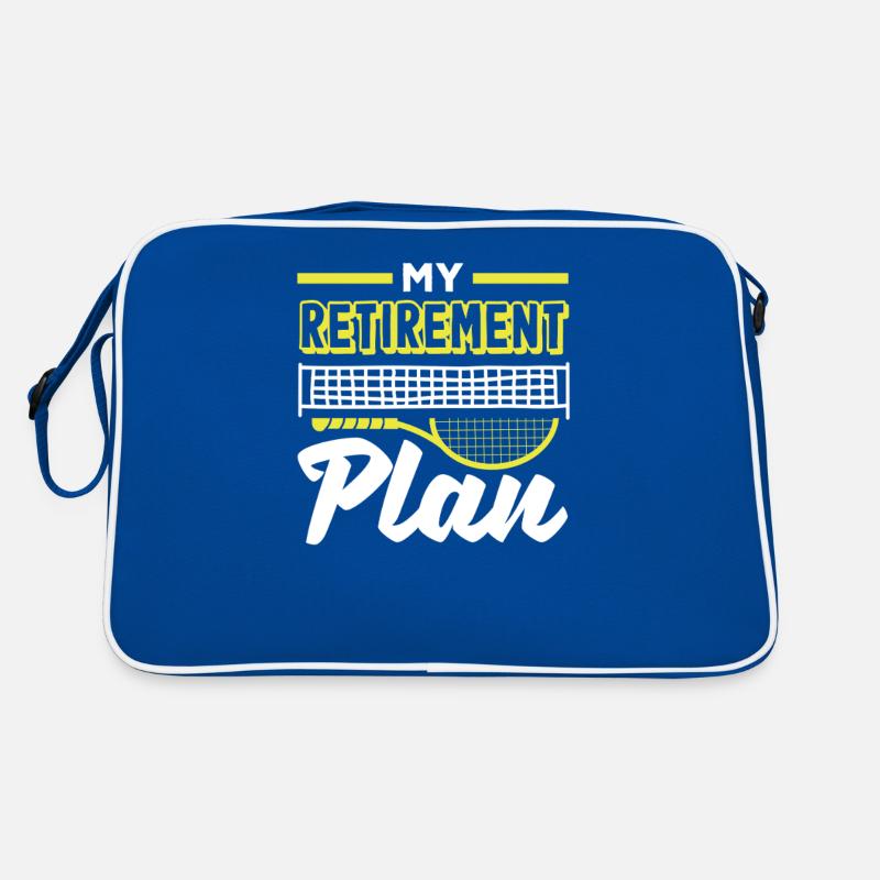 Mon plan de retraite Joueur de tennis Sac Retro