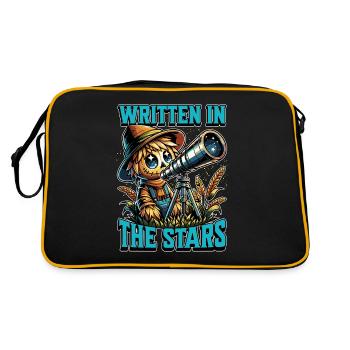 Astrologue écrit dans les étoiles Voyance - Sac Retro - noir/or - Dos