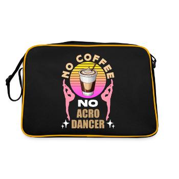 Acro Dancer No Coffee No Gymnastics Coffee Lover - Retro Bag - black/gold - Back