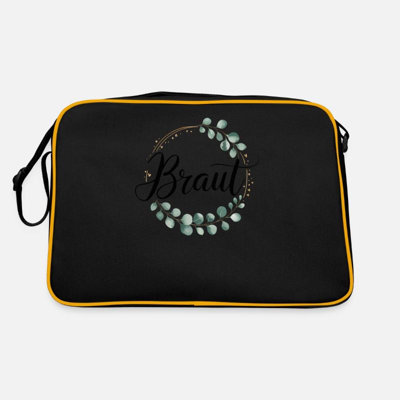 Couronne de fleurs de mariée Eucalyptus Enterrement de vie de garçon Mariage Sac Retro