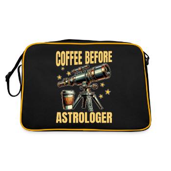 Café astrologue avant l’astrologie Amateur de café - Sac Retro - noir/or - Dos