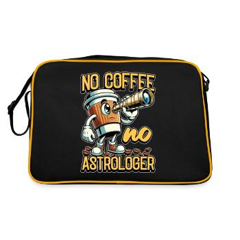 Astrologue Pas de café Pas de lecteur de tarot Amateur de café - Sac Retro - noir/or - Dos