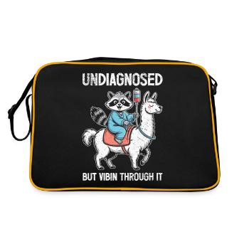 Undiagnosed neurodivergents - Retro Bag - black/gold - Back