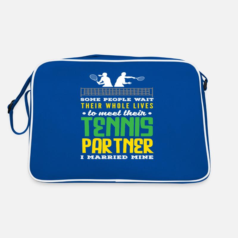 Tennis Partner Spieler Dein Leben Lang Retro Tasche