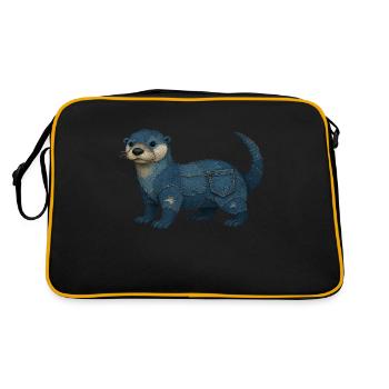 Denim loutre - Sac Retro - noir/or - Dos