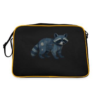 Denim raton laveur - Sac Retro - noir/or - Dos