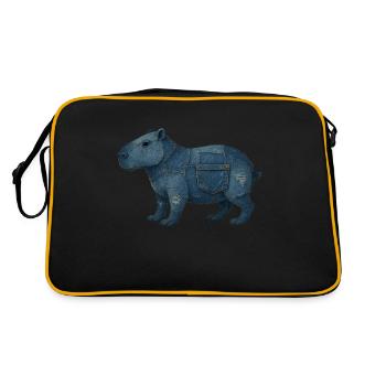 Capybara Denim - Sac Retro - noir/or - Dos