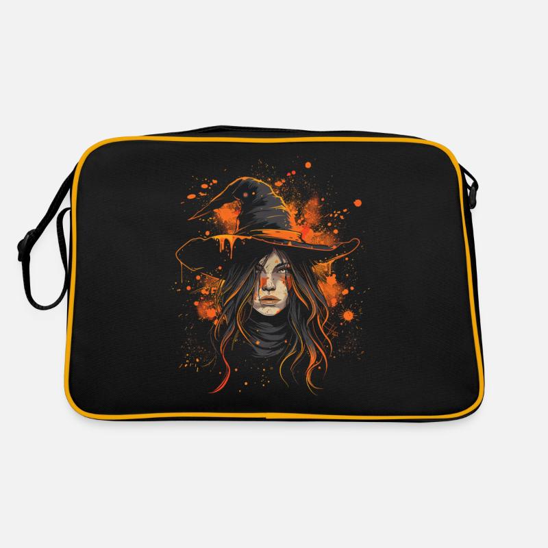Effrayant Pin-up Sorcière Halloween Sac Retro