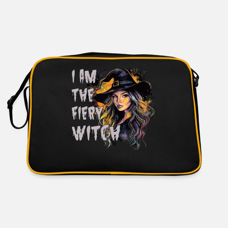 Effrayant Pin-up Sorcière Halloween Sac Retro