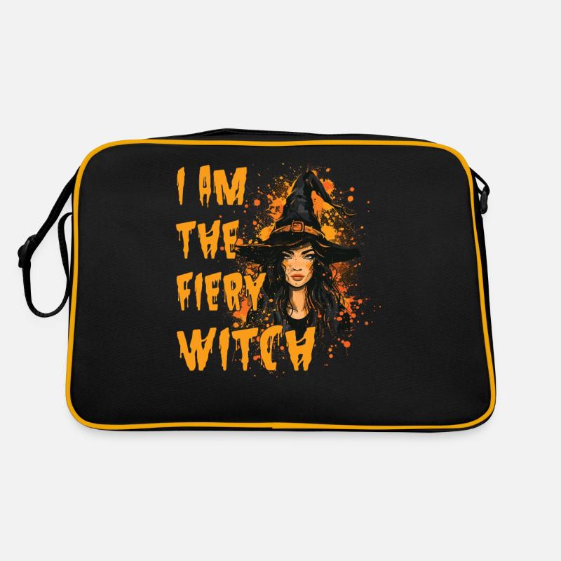 Effrayant Pin-up Sorcière Halloween Sac Retro