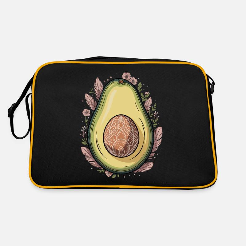Avocat Fruit Boho Floral Mandala Sac Retro