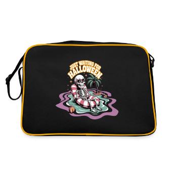 Squelette relaxant pour Halloween - Sac Retro - noir/or - Dos