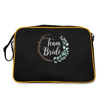 Équipe Mariée Demoiselles d’honneur Eucalyptus Enterrement de vie de garçon Mariage - Sac Retro - noir/or - Dos