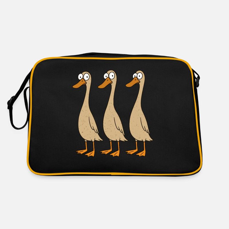 Ducks Funny Ducks Duck Mom Duck Dad Retro Bag
