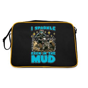 Mud Racing I Sparkle Even In The Mud Motorsport - Retro Bag - black/gold - Back