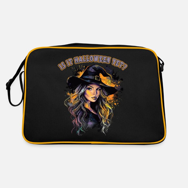 Effrayant Pin-up Sorcière Halloween Sac Retro