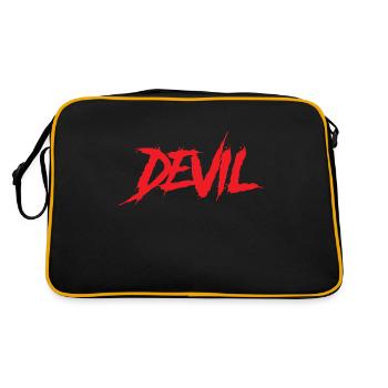 DEVIL - Retro Bag - black/gold - Back