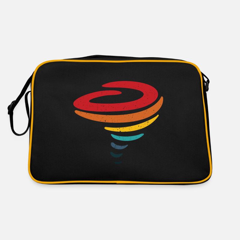 Tornado Retro-Design - Sturm-Jäger-Geschenk Retro Tasche
