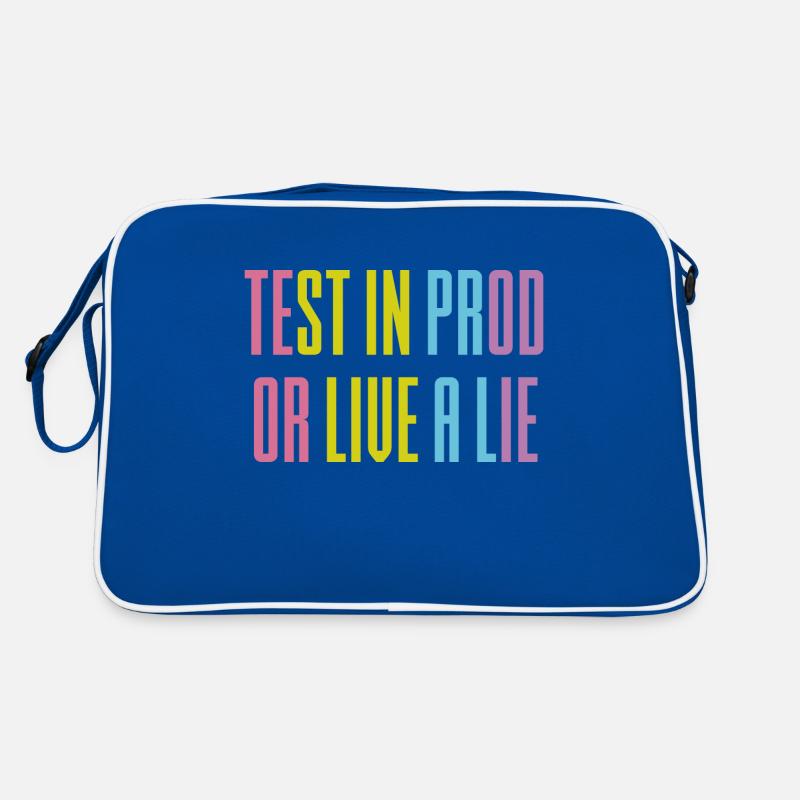 Test in prod or live a lie Retro Bag