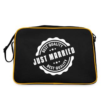 Just Married Best Quality - Sac Retro - noir/or - Dos