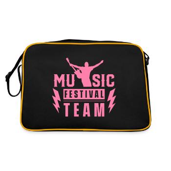 Music Festival Team Festivals Festival-goers - Retro Bag - black/gold - Back