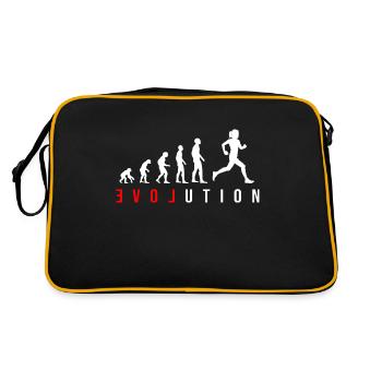 Läuferin Laufen LOVE Fitness Evolution Joggerin - Retro Tasche - Schwarz/Gold - Hinten