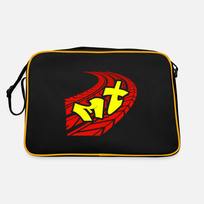motocross - Sac Retro - noir/or