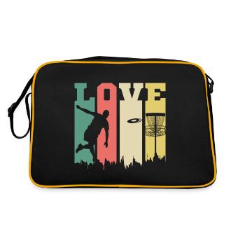 Disc Golf Frisbee Golf Ultimate Frisbee Retro Disc - Sac Retro - noir/or - Dos
