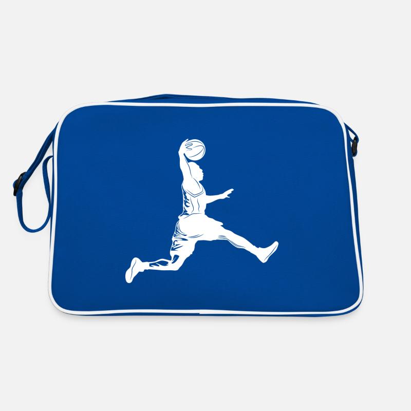 Silhouette de basket-ball Sac Retro