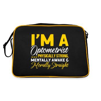 Ophthalmologist Optometry Optician Optician Optician Optician - Retro Bag - black/gold - Back