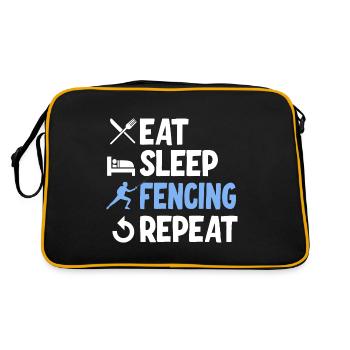 Escrime - Sac Retro - noir/or - Dos