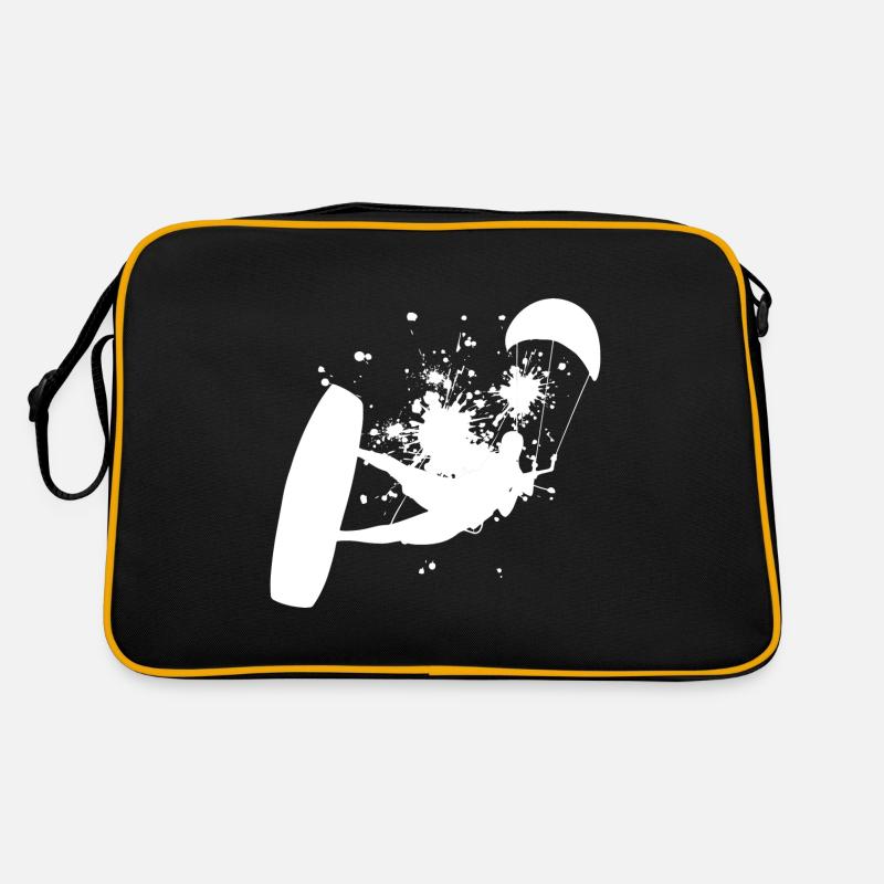 Kitesurf Hommes Kitesurf Kitesurf Kitesurf Kite - Sac Retro - noir/or