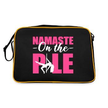 Namaste on Pole Yoga Master Gift - Retro Bag - black/gold - Back