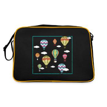 Amateur de montgolfière Balloon Ride Dirigeable - Sac Retro - noir/or - Dos