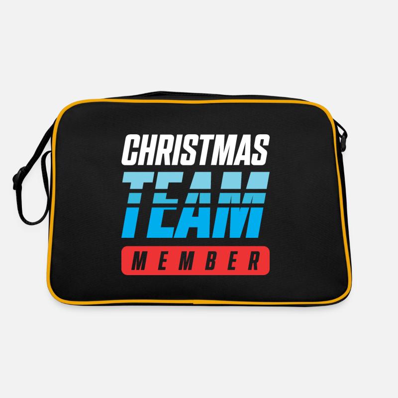 Christmas Team - Retro Bag - black/gold