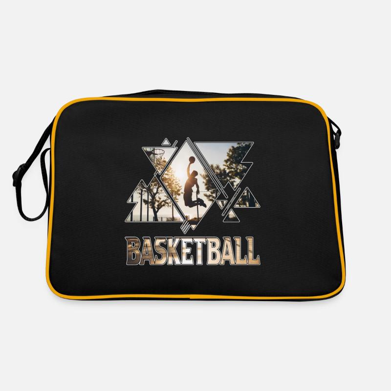 Basketteur Basketteur Sport Triangle - Sac Retro - noir/or