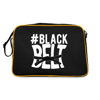 Black Belt #Blackbelt Martial Art Karate Judo - Retro Bag - black/gold - Back