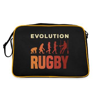 Rugby Ball Sport Player Retro Evolution Rugby Team - Sac Retro - noir/or - Dos