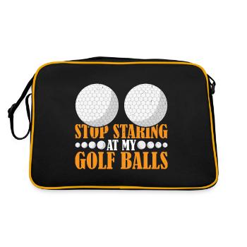 Arrêtez de regarder mes balles de golf 3 - Sac Retro - noir/or - Dos