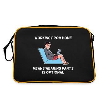 Funny design for proud Pinoys, who go from to - Retro Bag - black/gold - Back