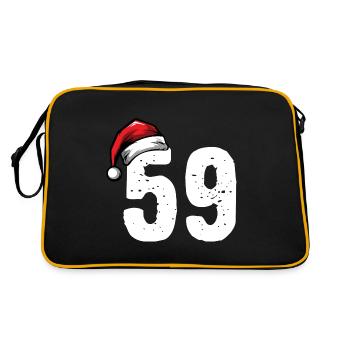 59 Number Christmas - Retro Bag - black/gold - Back