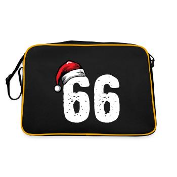 66 Number Christmas - Retro Bag - black/gold - Back