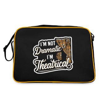Je ne suis pas dramatique, je suis théâtral 49 - Sac Retro - noir/or - Dos