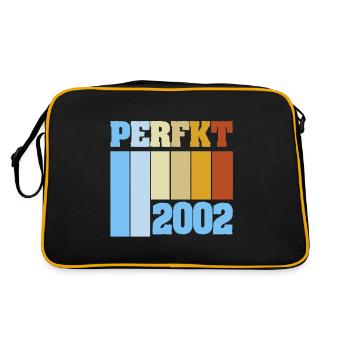 Einzigartig 2002 - Retro Tasche - Schwarz/Gold - Hinten