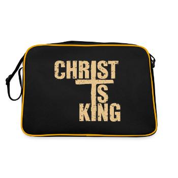 Le Christ est roi Foi chrétienne Religieux - Sac Retro - noir/or - Dos