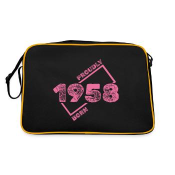 1958 - Retro Tasche - Schwarz/Gold - Hinten